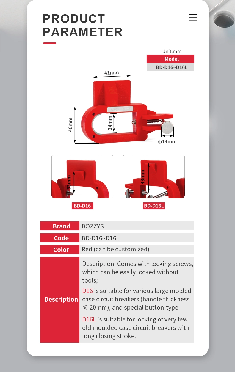 Easily Installed Convenient Electrical Lockout Without Tools