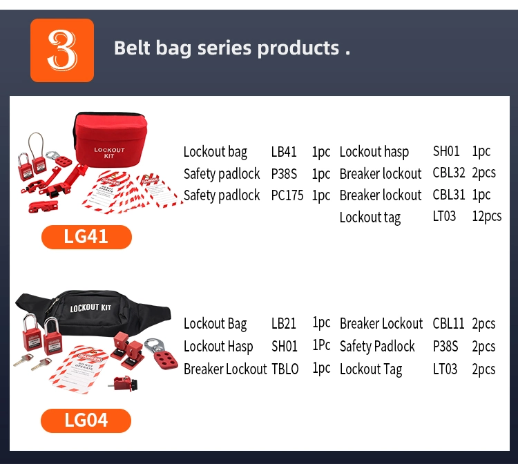 Manufacturer Loto Safety Lockout Kit with Lockout Bag