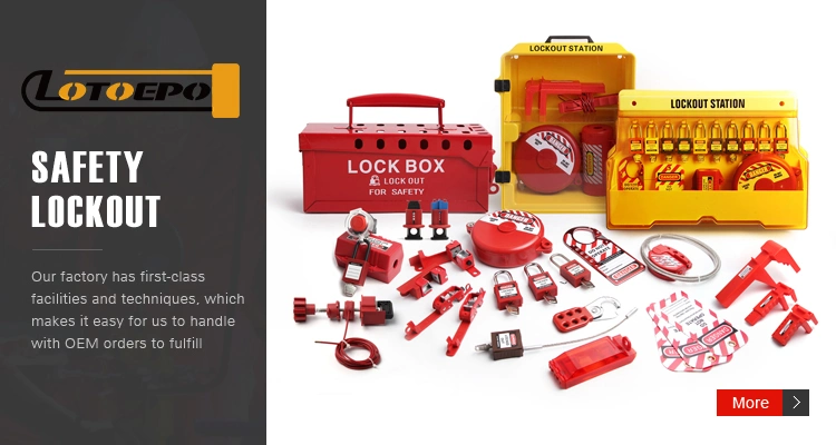 Industrial Safety Breaker Lockout Tool Bag Kit with Laminated Padlock