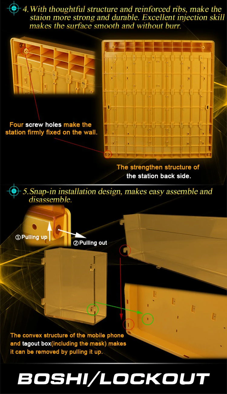 High Quality PC Material Advanced Lockout Station