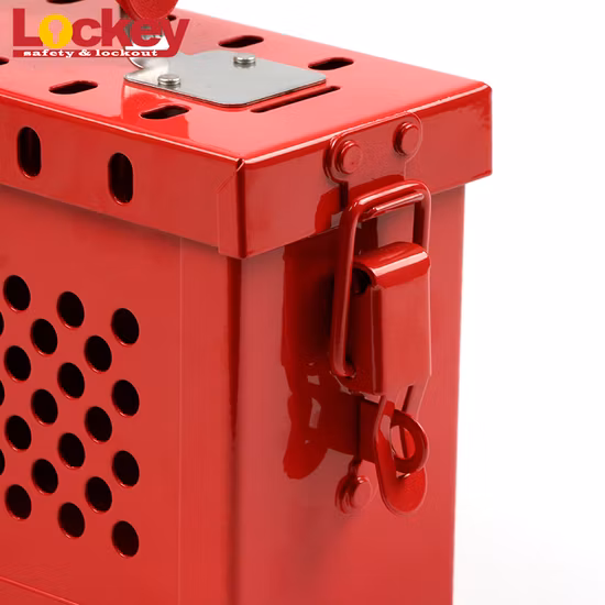 Caja de bloqueo de seguridad de grupo de metal portátil de material de acero al carbono eléctrico de la industria