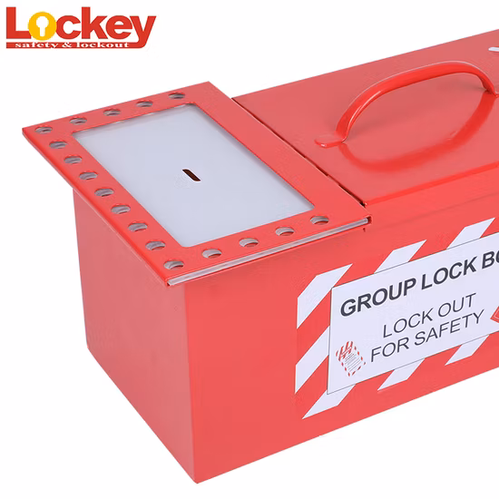 Bloqueo de grupo Placa de acero Caja de bloqueo de seguridad de grupo