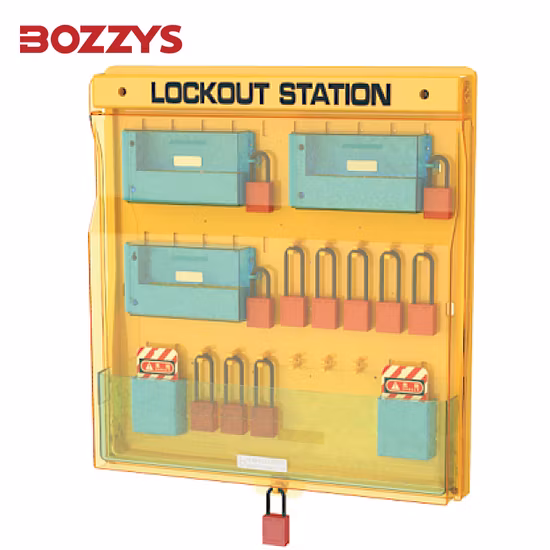 Estación de gestión de bloqueo y etiquetado sin máscara