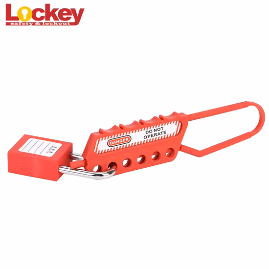 Cerradura para candado Lockey de plástico Loto con 3 orificios de bloqueo de 10 mm de diámetro.