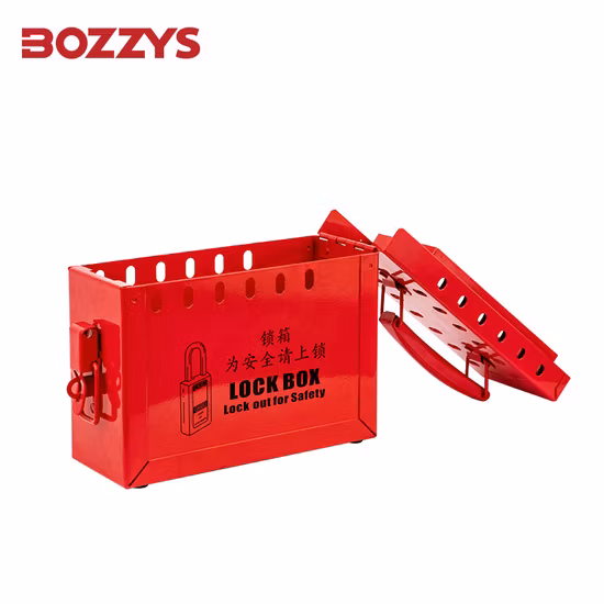 Kit/caja de bloqueo de acero rojo de seguridad