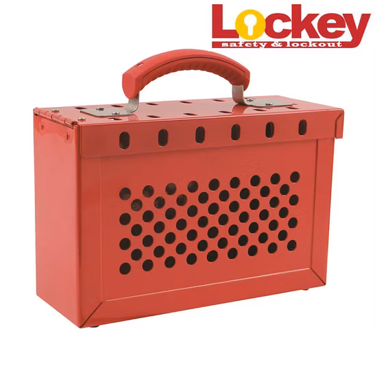 Caja de etiquetado de bloqueo portátil de servicio pesado de 13 agujeros Lk02