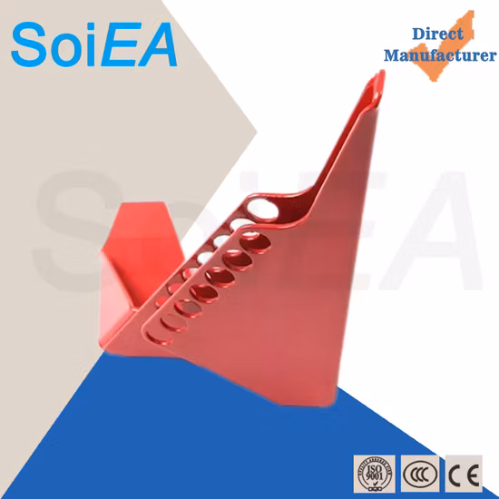 Dispositivos de bloqueo de válvula de bola de compuerta industrial ajustable Rojo Dispositivos de seguridad con manija de bloqueo